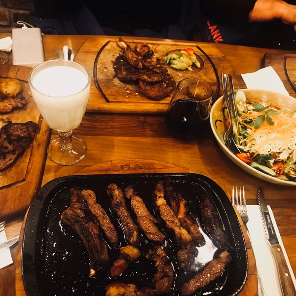 Photo taken at Mr. Flank Steakhouse by Cagla B. on 11/21/2019