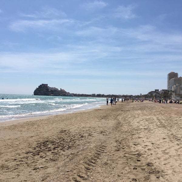 Photo taken at Playa Norte de Peñíscola by Jesús Ángel C. on 4/16/2017