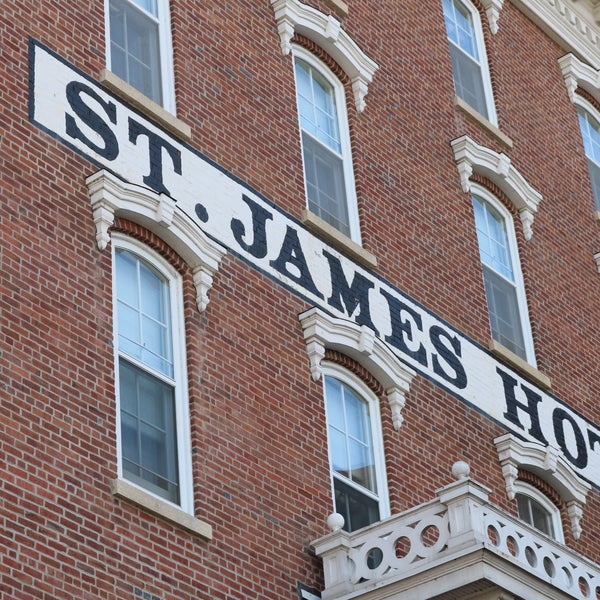 The St. James Hotel offers excellent customer service in an historic setting that's been well preserved.  The hotel is beautiful and offers boutiques and restaurants on the first floor.  Loved it!