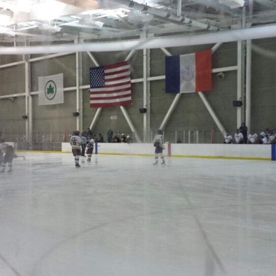 Photo taken at World Ice Arena by Dylan B. on 2/18/2014