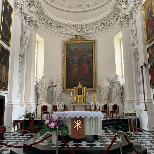Photo taken at Šventų apaštalų Petro Ir Povilo Bažnyčia | Church of St Peter and St Paul by &#39;Harun Z. on 7/14/2019