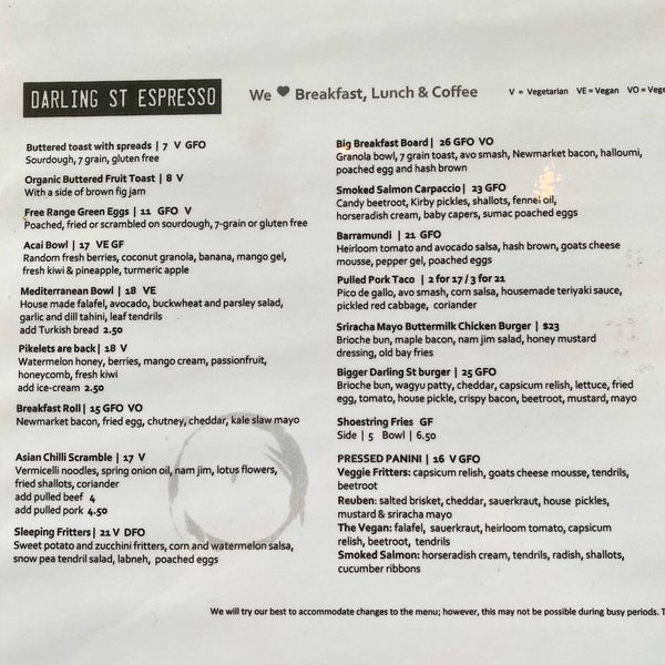 darling street espresso