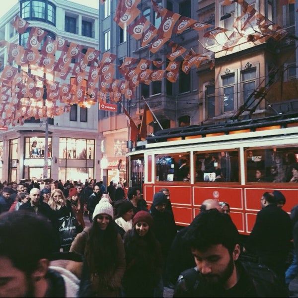 Photo taken at İstiklal Avenue by Semih T. on 12/12/2015