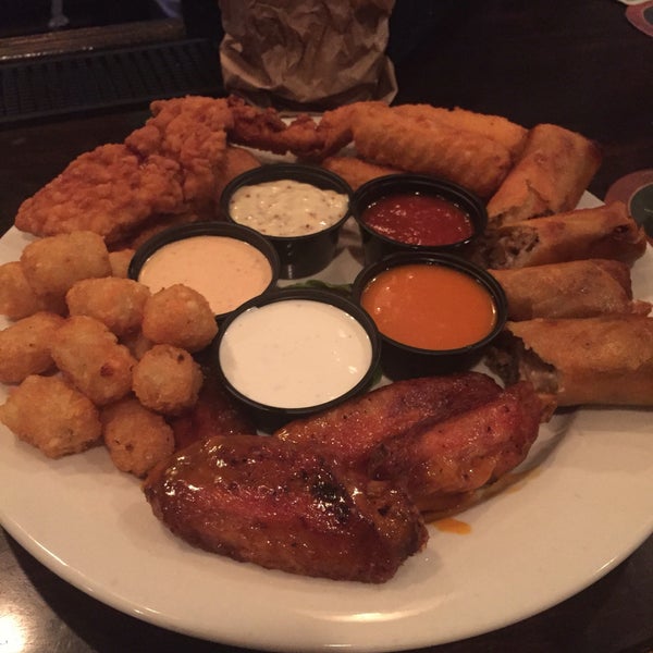 Appetizer sampler with a Long Island is the way to go.