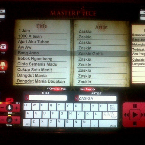 Masterpiece Karaoke Jl Dr Soetomo No 97 B E