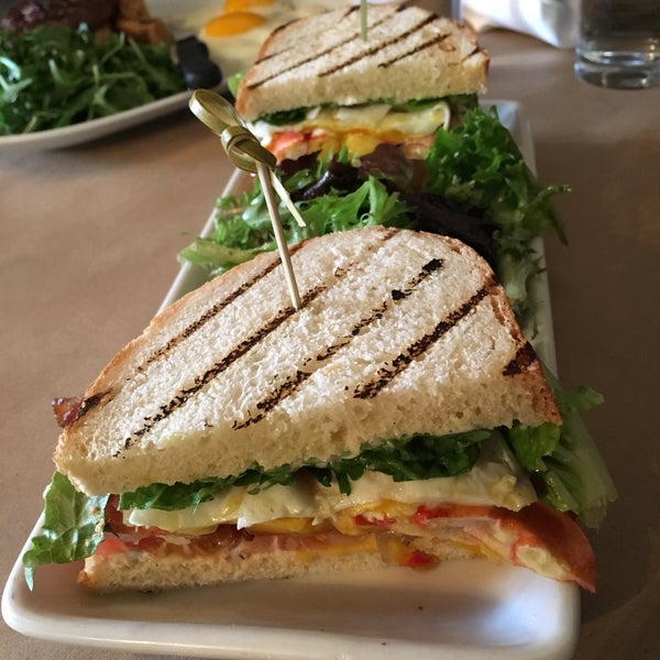 The B.L.L.T.A. is special and delicious! Homemade bread, bacon, lettuce, 2 real lobster claws, avocado spread and tomato.