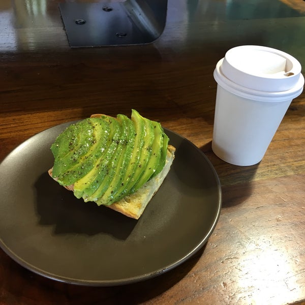 Not shit, their Avocado toast is amazing! My cappuccino is just as good or slightly better than Blue Bottle.