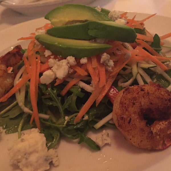 Shrimp salad delicious.