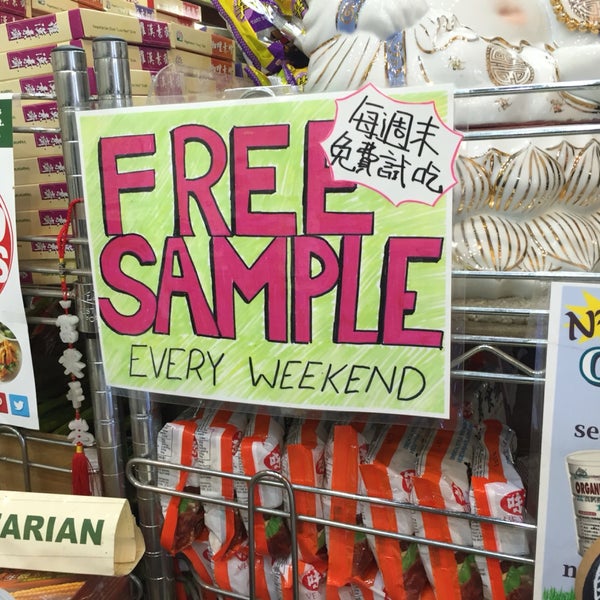 The free samples at weekends