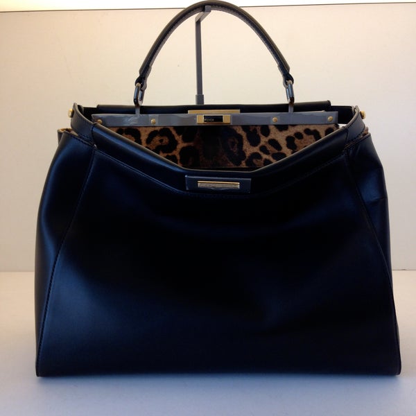 Have you seen the stunning collection of animal print handbags at Fendi? Loving this peekaboo with leopard print!