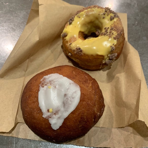 The passionfruit and milk chocolate donut is like getting slapped ever-so-lovingly in the face with passionfruit and I cannot recommend it enough