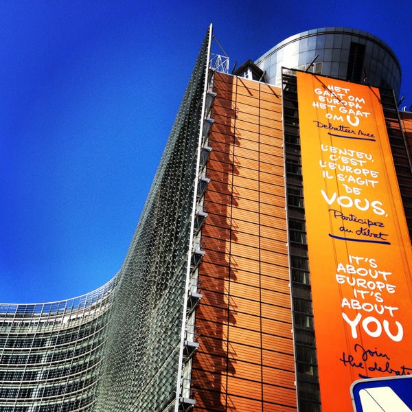 Photo taken at European Commission - Berlaymont by Jennifer A. on 4/29/2013