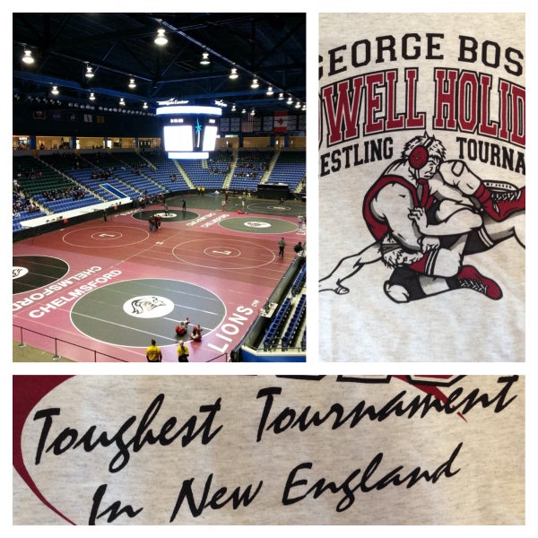 At the end of December, check out "The Toughest Wrestling Tournament in New England," the Lowell Holiday Tournament.  The best high school wrestlers in from NH, VT, RI, and MA come to compete.