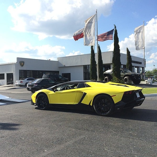 Photo taken at Lamborghini Houston by Randy M. on 4/22/2014
