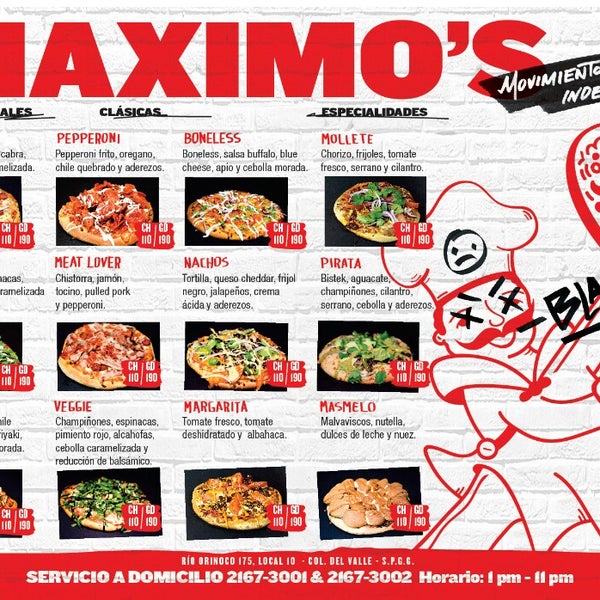 รูปภาพถ่ายที่ Maximo&#39;s Pizza โดย Gerardo C. เมื่อ 2/11/2016