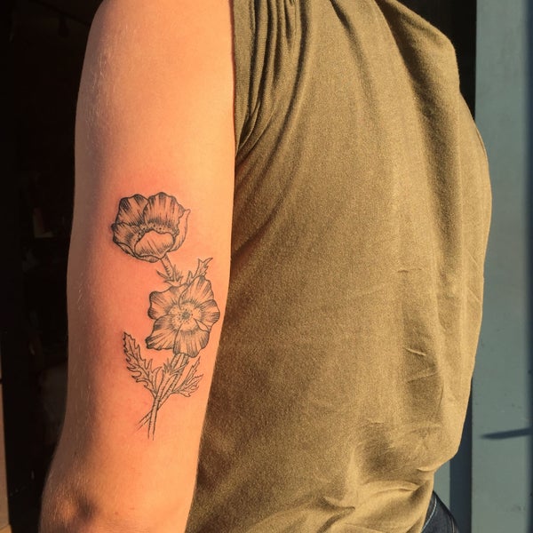 11/25/2015 tarihinde Zoë B.ziyaretçi tarafından Triple Diamond Tattoo'de çekilen fotoğraf