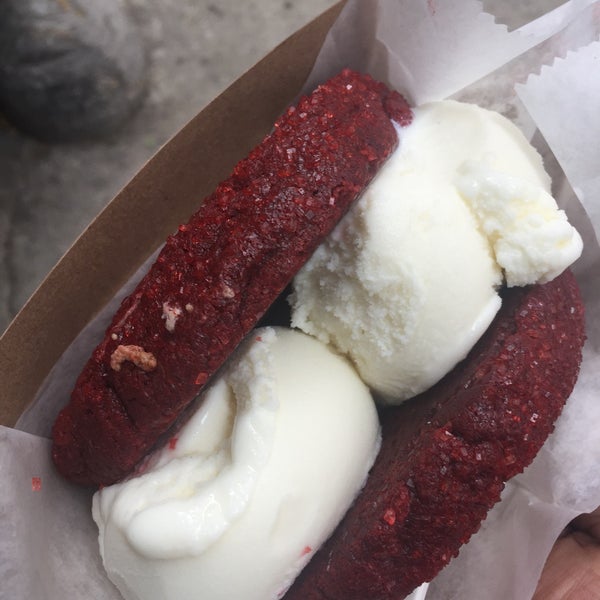 The Red Velvet cookies with the vanilla ice cream is an experience you have to try!
