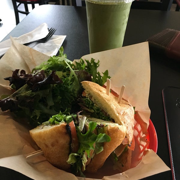 The tofurkey sandwich I had was delicious, but the matcha superfoods blended was out of this world! 🍵🏳️‍🌈 they have discounts for students, teachers...