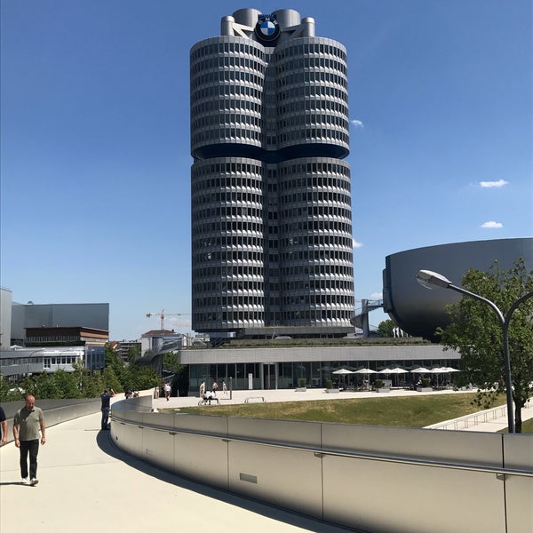 Photo taken at BMW-Hochhaus (Vierzylinder) by Ian B. on 7/5/2017