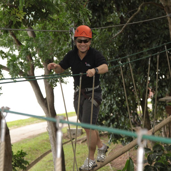 Das Foto wurde bei Forest Adventure (Bedok Reservoir Park) von Forest Adventure (Bedok Reservoir Park) am 5/15/2015 aufgenommen