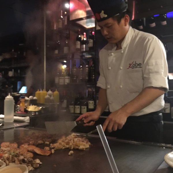 Photo taken at Kobe Hibachi Steakhouse and Sushi by Gaetan P. on 10/9/2015