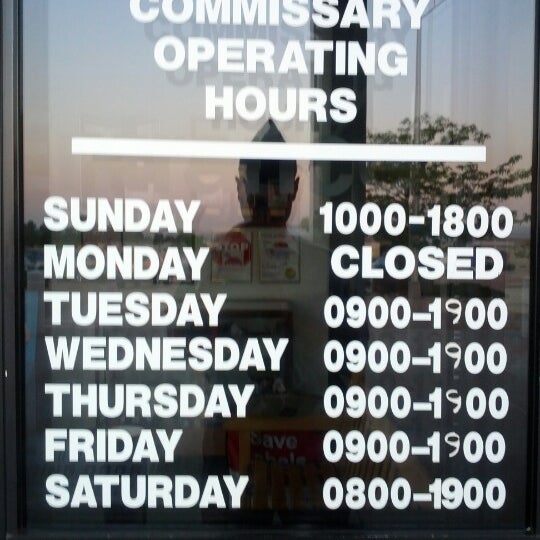 usafa commissary hours of operation