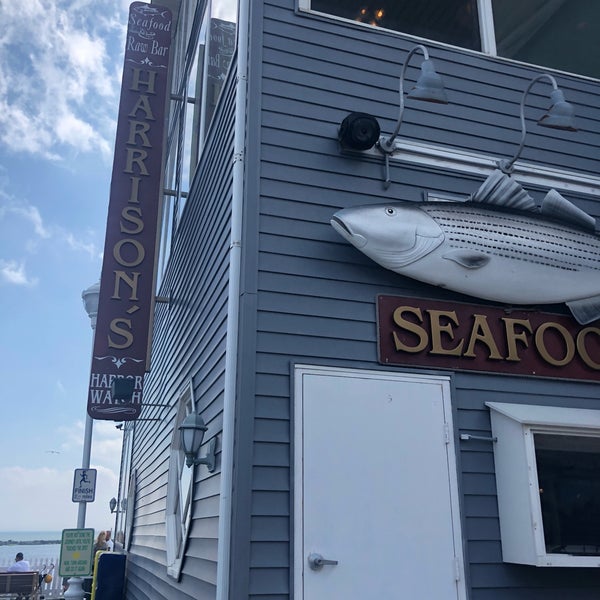 Photo taken at Harrison&#39;s Harbor Watch Restaurant &amp; Raw Bar by Jason S. on 5/27/2018