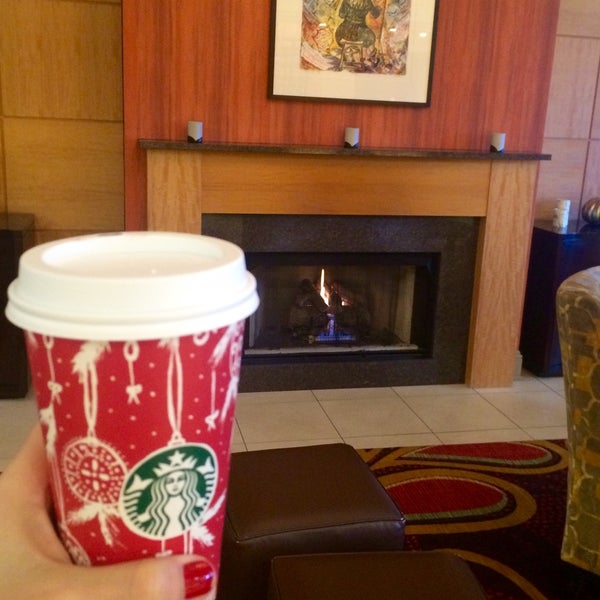 They have a nice fireplace in the lobby :)