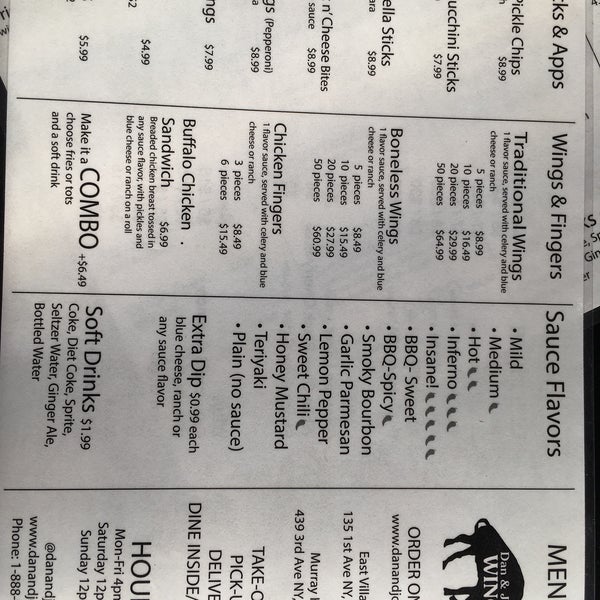 Dan and John's Wings East Village New York, NY