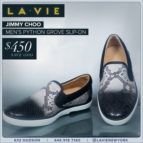 Shoes speak louder than words. #JimmyChoo #LAVIENYC #MensShoes #PythonLeather #MensFootwear #LuxuryBrands #NYCfashion #NYCmen #BestShopsNYC
