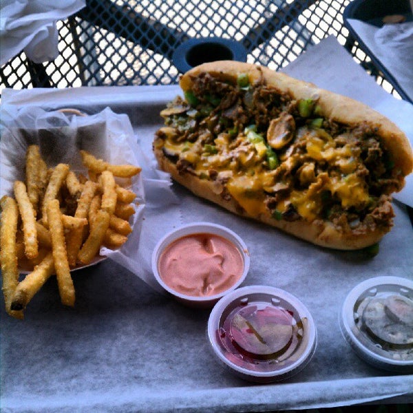 Photo taken at ForeFathers Gourmet Cheesesteaks &amp; Fries by Fuchapro on 10/5/2012