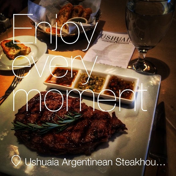 Photo taken at Ushuaia Argentinean Steakhouse by Jamieson A. on 7/12/2014