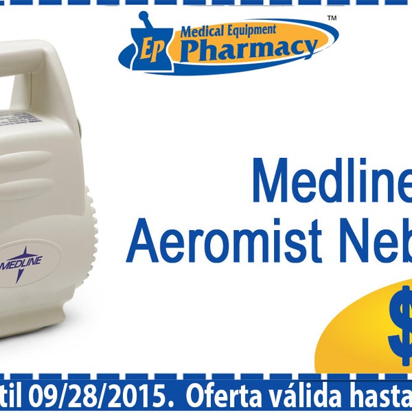 Aeromist Nebulizer on sale @eppharmacy... We're open today until 6p.  For more offers go to: www.eppharmacy.com