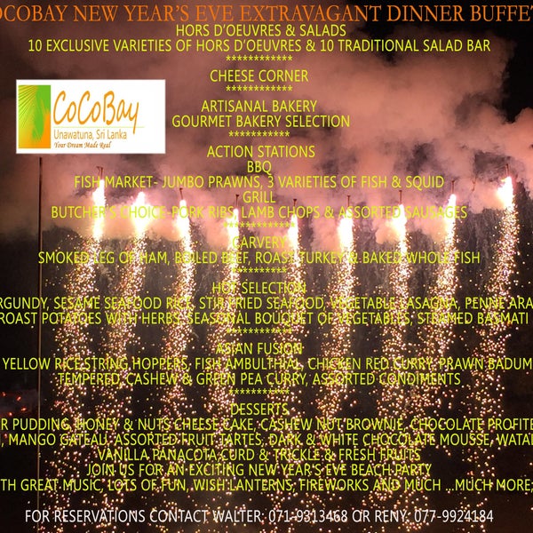 “COCOBAY NEW YEAR’S EVE EXTRAVAGANT DINNER BUFFET