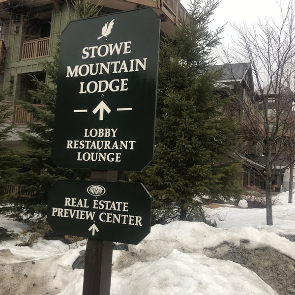 Photo taken at Stowe Mountain Lodge by Baha A. on 4/12/2018