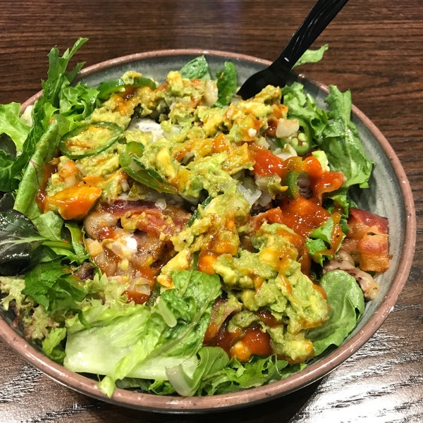 Any burger or sandwich can be made into a salad! The BBQ Bacon Burger as a salad was fabulous.