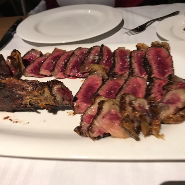 Go downstairs. The dry aged steak is life changing!! One of the best in the world