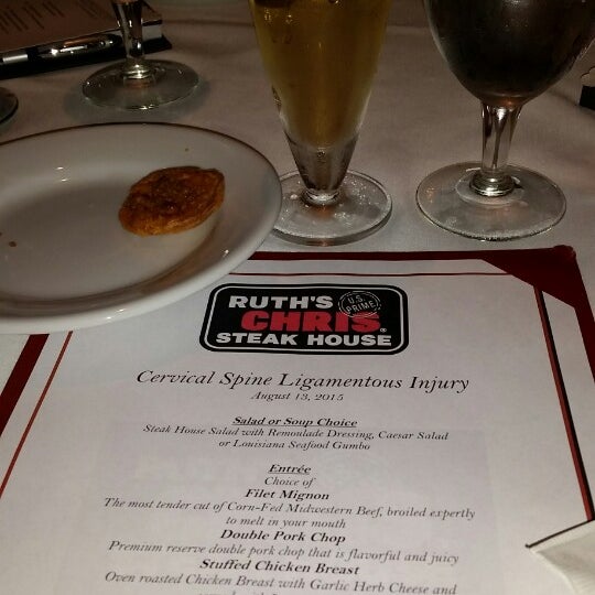 Photo taken at Ruth&#39;s Chris Steak House - Cary. NC by Nichole B. on 8/13/2015