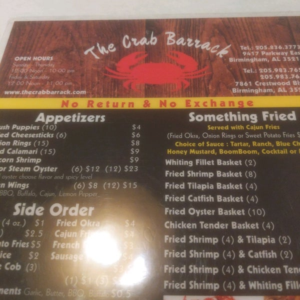 The Crab Barrack Seafood Restaurant in Huffman
