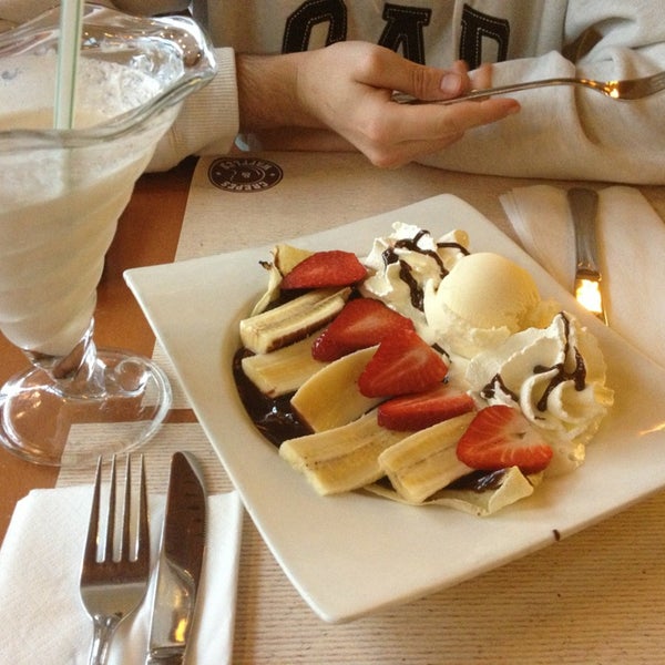 Photo taken at Crepes &amp; Waffles by Begoña S. on 1/20/2013