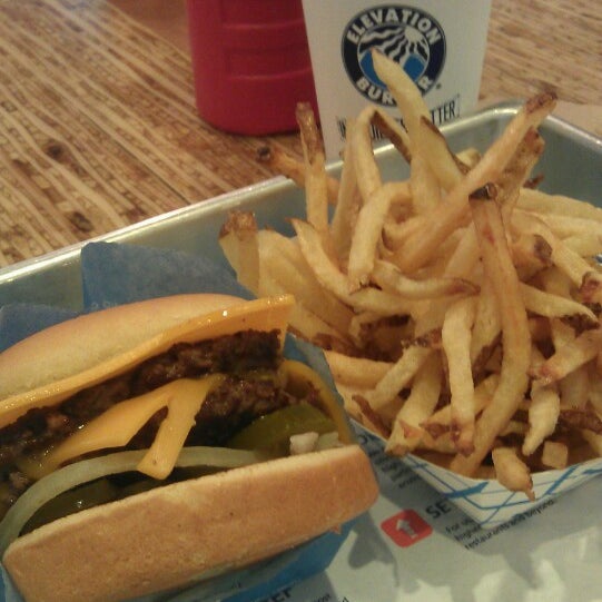 Photo taken at Elevation Burger by Michael D. on 2/20/2013
