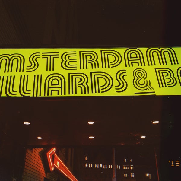 Photo taken at Amsterdam Billiards &amp; Bar by Jin T. on 11/7/2019
