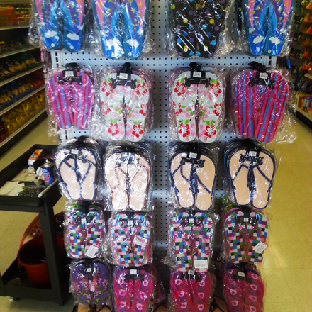 one dollar flip flops