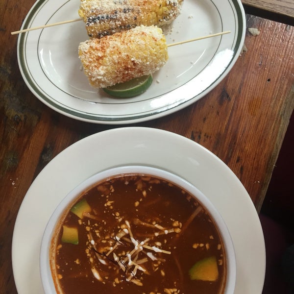 Their sopa Azteca and elote were amazing!!! Don't order margaritas here they don't taste like anything. But save room for their Mexican flan. You WOULD NOT be disappointed. Trust me 😁
