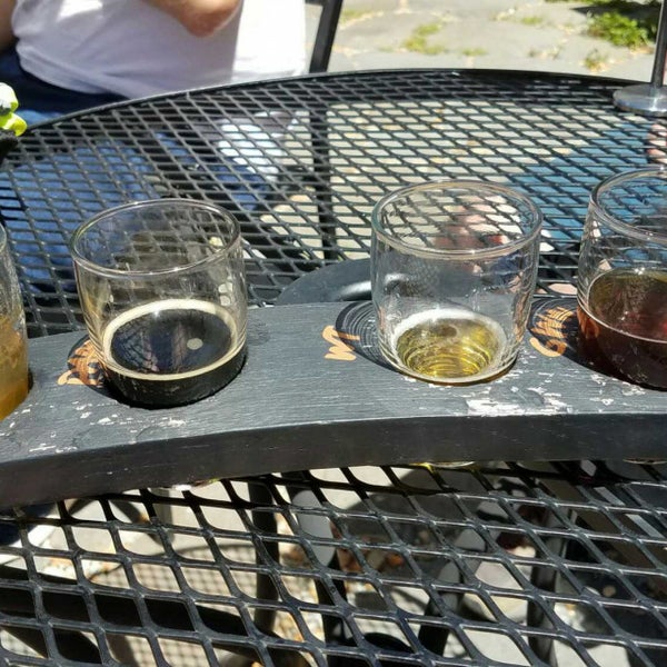 Photo taken at Mystery Brewing Public House by Lois B. on 7/30/2017