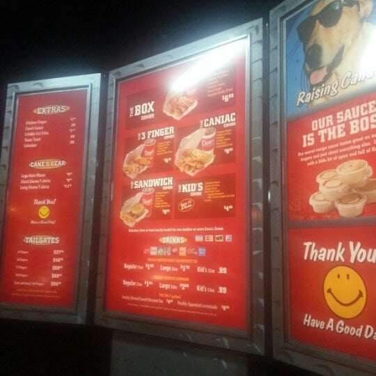 Photo taken at Raising Cane&#39;s Chicken Fingers by Ashley P. on 2/6/2013
