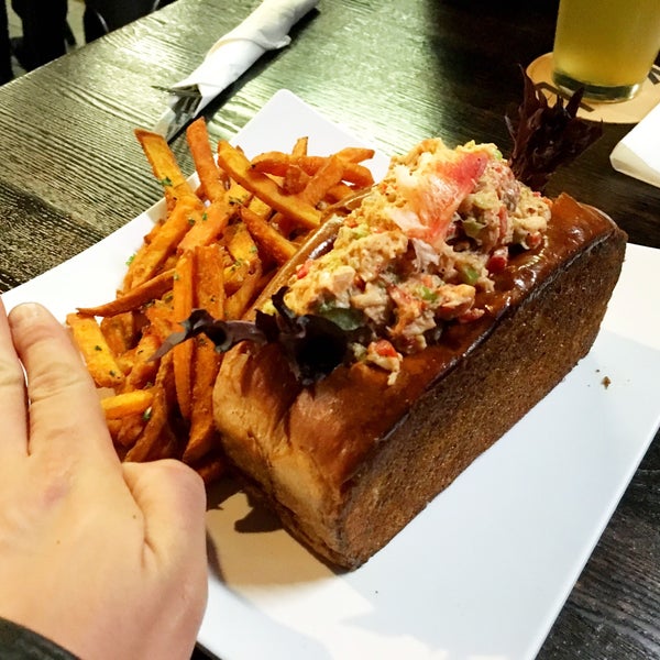 The lobster roll is MASSIVE!