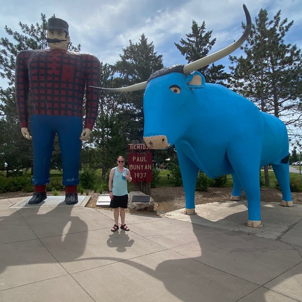 Photo taken at Paul Bunyan &amp; Babe The Blue Ox by Danielle G. on 7/4/2020