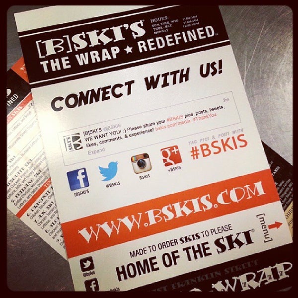 Photo taken at [B]SKI&#39;S - The Wrap ★ Redefined by BSKIS on 9/27/2013