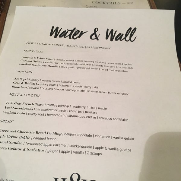 Photo taken at Water &amp; Wall by Franchesca D. on 2/2/2017